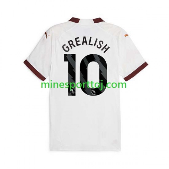 Manchester City Jack Grealish 10 Herre Udebane Fodboldtrøje 2023-2024 Lange Ærmer