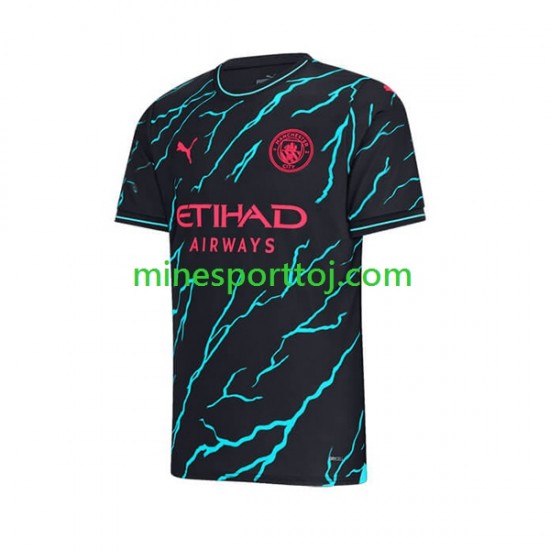 Manchester City Julian Alvarez 19 Herre Tredje Fodboldtrøje 2023-2024 Lange Ærmer