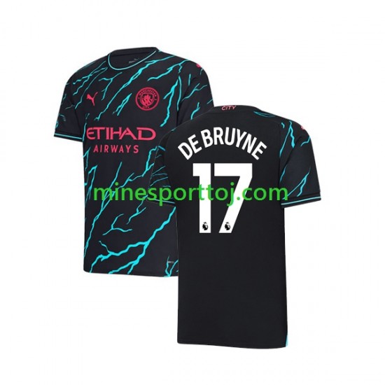 Manchester City Kevin De Bruyne 17 Herre Tredje Fodboldtrøje 2023-2024 Lange Ærmer