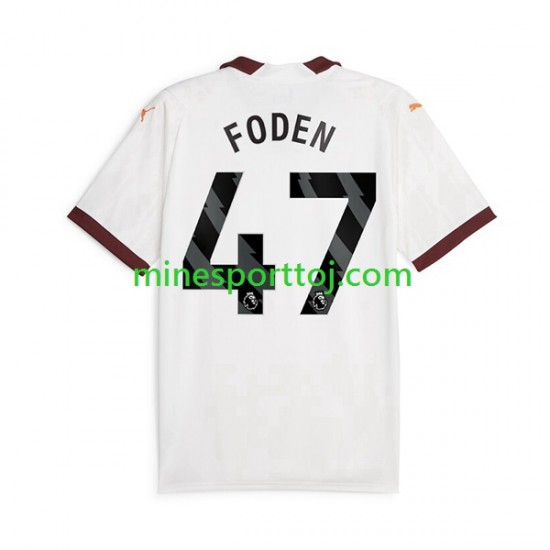 Manchester City Phil Foden 47 Herre Udebane Fodboldtrøje 2023-2024 Lange Ærmer