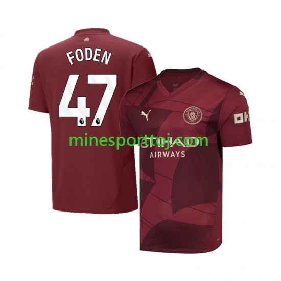 Manchester City Phil Foden 47 Herre Tredje Fodboldtrøje 2024-2025 Lange Ærmer