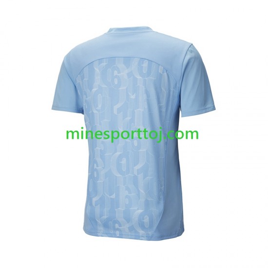 Manchester City Pre-Match Herre Hjemmebane Fodboldtrøje 2024-2025 Lange Ærmer