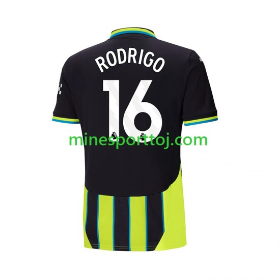 Manchester City RODRIGO 16 Herre Udebane Fodboldtrøje 2024-2025 Lange Ærmer