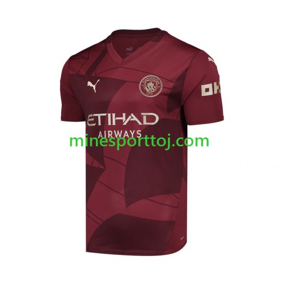 Manchester City Herre Tredje Fodboldtrøje 2024-2025 Lange Ærmer