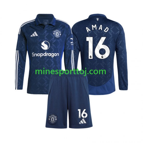 Manchester United Amad 16 Børne Hjemmebane Fodboldtrøje 2024-2025 med Korte Ærmer