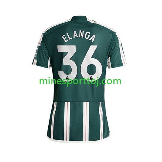 Manchester United Anthony Elanga 36 Herre Udebane Fodboldtrøje 2023-2024 Lange Ærmer