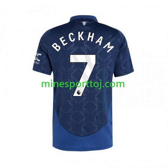Manchester United Beckham 7 Herre Udebane Fodboldtrøje 2024-2025 Lange Ærmer