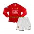 Manchester United Champion League 2007 Børne Retro Hjemmebane Fodboldtrøje med Korte Ærmer