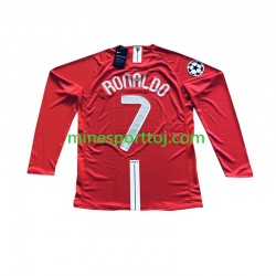 Manchester United Cristiano Ronaldo 7 Champion League 2007 Herre Retro Hjemmebane Fodboldtrøje med Korte Ærmer