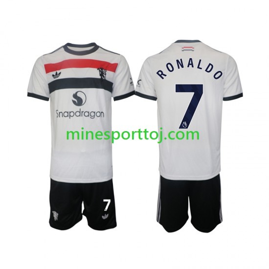 Manchester United Cristiano Ronaldo 7 Børne Tredje Fodboldtrøje 2024-2025 Lange Ærmer
