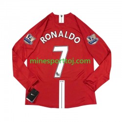 Manchester United Cristiano Ronaldo 7 2007 Herre Retro Hjemmebane Fodboldtrøje med Korte Ærmer