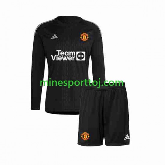 Manchester United Målmand Børne Tredje Fodboldtrøje 2023-2024 med Korte Ærmer