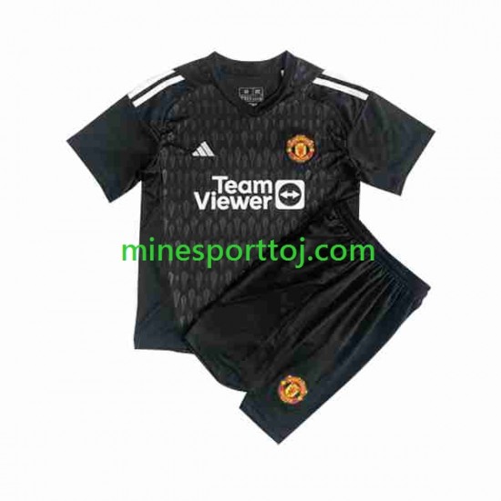 Manchester United Målmand Børne Tredje Fodboldtrøje 2023-2024 Lange Ærmer