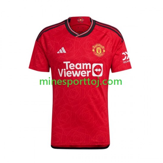 Manchester United Herre Hjemmebane Fodboldtrøje 2023-2024 Lange Ærmer Manchester United Herre Hjemmebane Fodboldtrøje 2023-2024 Lange Ærmer