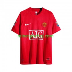 Manchester United 2007 Herre Retro Hjemmebane Fodboldtrøje med Korte Ærmer