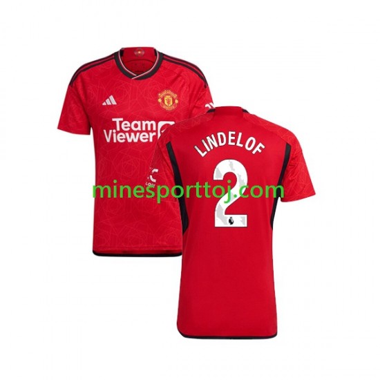 Manchester United Lindelof 2 Herre Hjemmebane Fodboldtrøje 2023-2024 Lange Ærmer Manchester United Lindelof 2 Herre Hjemmebane Fodboldtrøje 2023-2024 Lange Ærmer