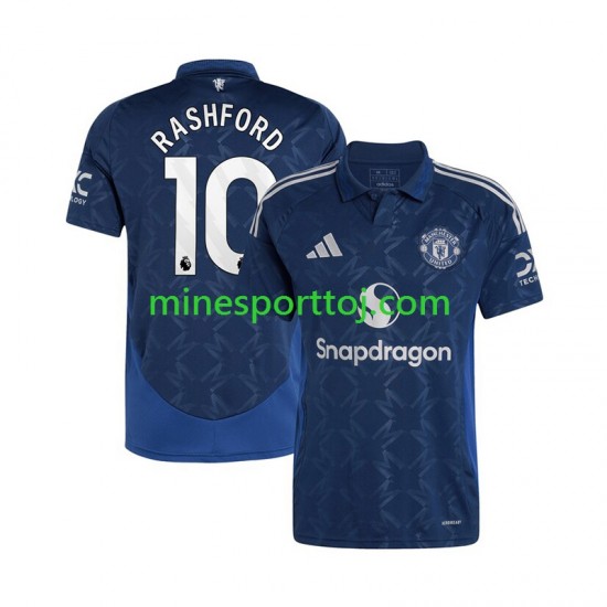 Manchester United Marcus Rashford 10 Herre Udebane Fodboldtrøje 2024-2025 Lange Ærmer