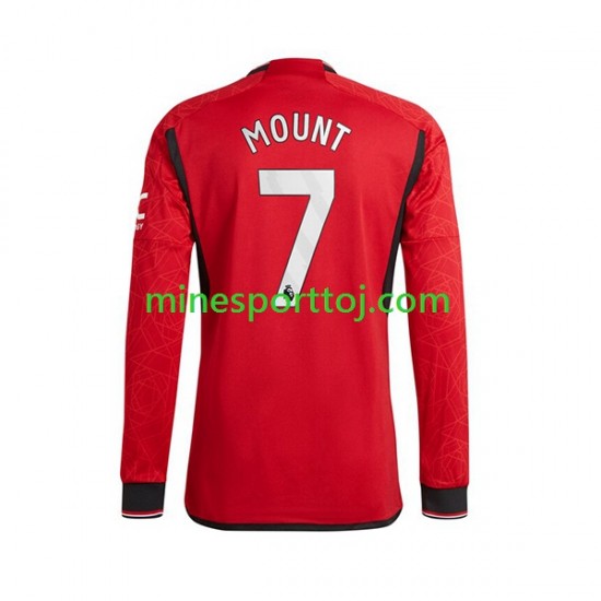 Manchester United Mount 7 Herre Hjemmebane Fodboldtrøje 2023-2024 med Korte Ærmer