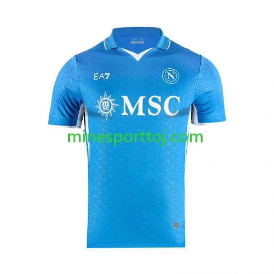Napoli Herre Hjemmebane Fodboldtrøje 2024-2025 Lange Ærmer Napoli Herre Hjemmebane Fodboldtrøje 2024-2025 Lange Ærmer