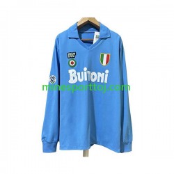 Napoli 1987 1988 Herre Retro Hjemmebane Fodboldtrøje med Korte Ærmer