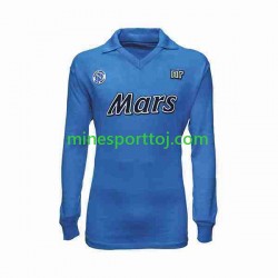 Napoli 1989 1990 Herre Retro Hjemmebane Fodboldtrøje med Korte Ærmer