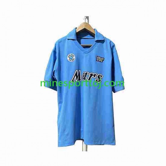 Napoli 1989 1990 Herre Retro Hjemmebane Fodboldtrøje Lange Ærmer