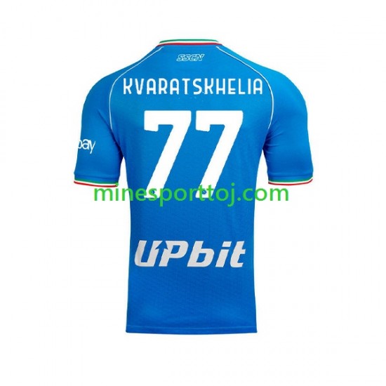Napoli Khvicha Kvaratskhelia 77 Herre Hjemmebane Fodboldtrøje 2023-2024 Lange Ærmer Napoli Khvicha Kvaratskhelia 77 Herre Hjemmebane Fodboldtrøje 2023-2024 Lange Ærmer