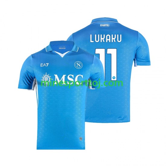 Napoli Lukaku 11 Herre Hjemmebane Fodboldtrøje 2024-2025 Lange Ærmer