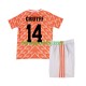 Holland Cruyff 14 1988 Børne Retro Hjemmebane Fodboldtrøje Lange Ærmer