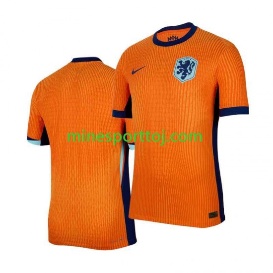 Holland Euro 2024 Herre Hjemmebane Fodboldtrøje Lange Ærmer