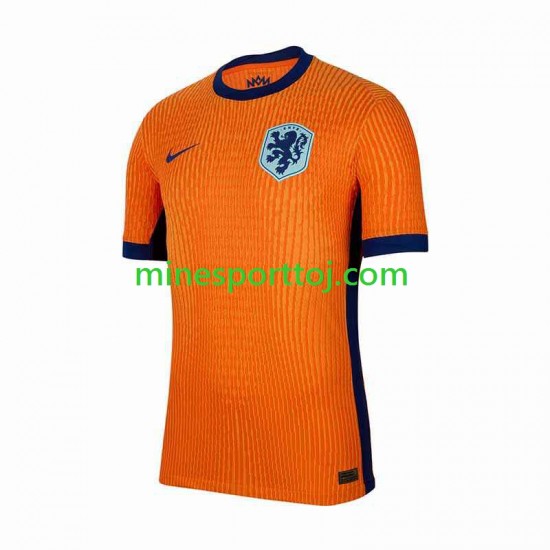 Holland Euro 2024 Herre Hjemmebane Fodboldtrøje Lange Ærmer