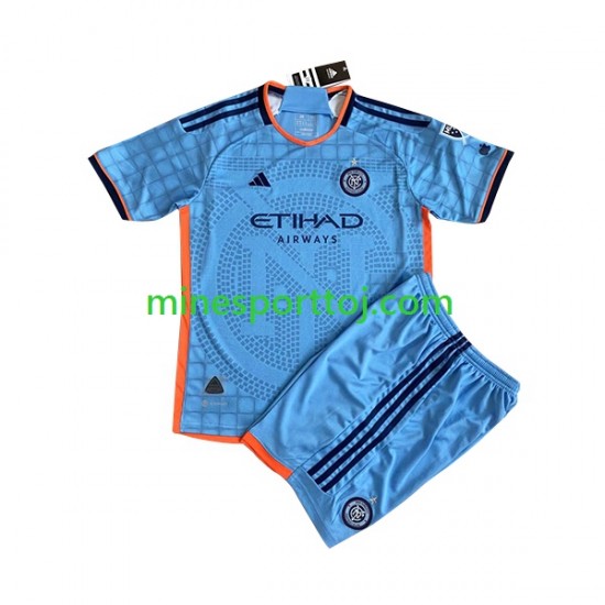 New York City FC 2023 Børne Hjemmebane Fodboldtrøje Lange Ærmer