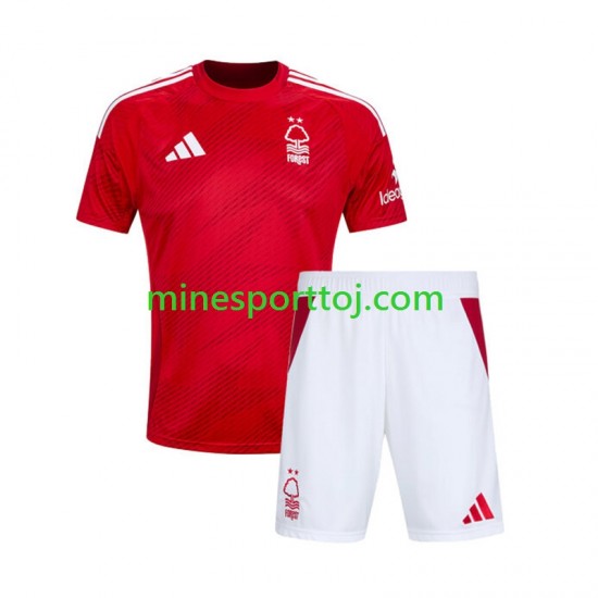 Nottingham Forest Børne Hjemmebane Fodboldtrøje 2024-2025 Lange Ærmer