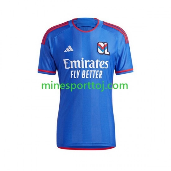 Olympique Lyon Herre Udebane Fodboldtrøje 2023-2024 Lange Ærmer Olympique Lyon Herre Udebane Fodboldtrøje 2023-2024 Lange Ærmer