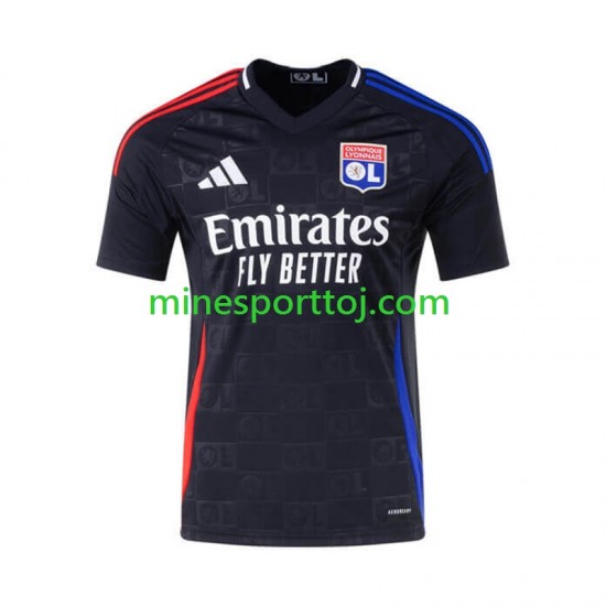Olympique Lyon Herre Udebane Fodboldtrøje 2024-2025 Lange Ærmer