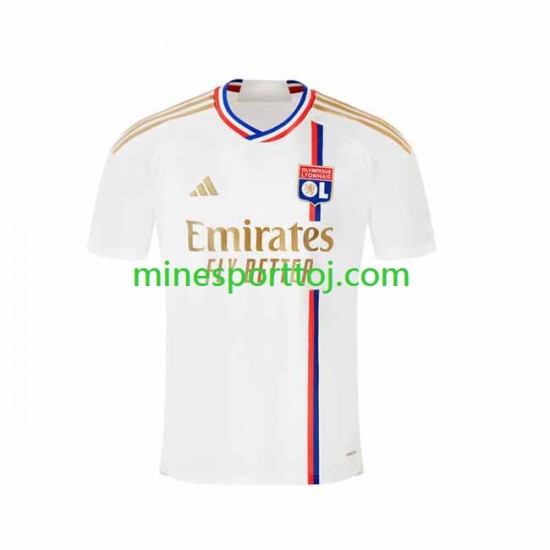 Olympique Lyon Herre Hjemmebane Fodboldtrøje 2023-2024 Lange Ærmer