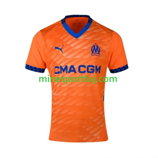 Olympique de Marseille Herre Tredje Fodboldtrøje 2024-2025 Lange Ærmer
