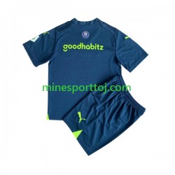 PSV Eindhoven Børne Tredje Fodboldtrøje 2023-2024 Lange Ærmer