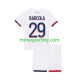 Paris Saint-Germain Bradley Barcola 29 Børne Udebane Fodboldtrøje 2024-2025 Lange Ærmer