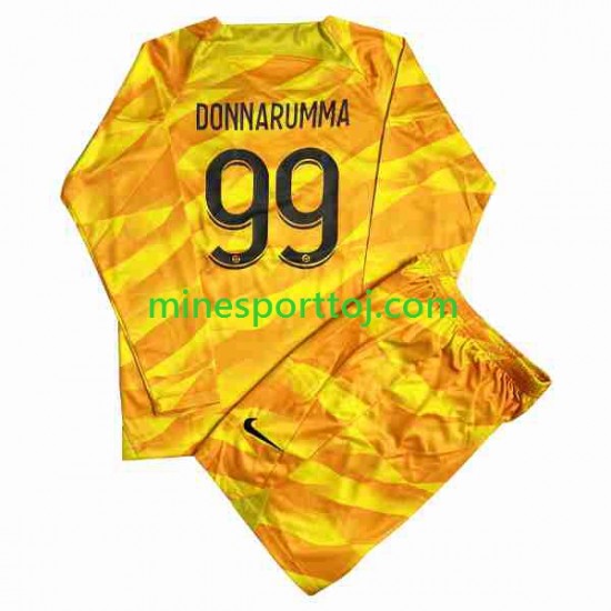 Paris Saint-Germain Målmand DONNARUMMA 99 Børne Udebane Fodboldtrøje 2023-2024 med Korte Ærmer