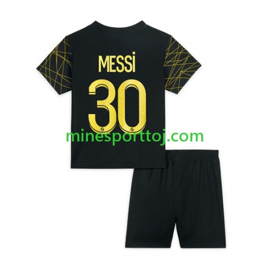 Paris Saint-Germain Lionel Messi 30 Børne Fjerde Fodboldtrøje 2022-2023 Lange Ærmer