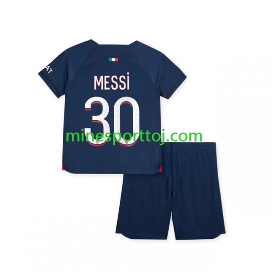 Paris Saint-Germain Lionel Messi 30 Børne Hjemmebane Fodboldtrøje 2023-2024 Lange Ærmer Paris Saint-Germain Lionel Messi 30 Børne Hjemmebane Fodboldtrøje 2023-2024 Lange Ærmer