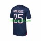 Paris Saint-Germain N.Mendes 25 Herre Hjemmebane Fodboldtrøje 2023-2024 Lange Ærmer