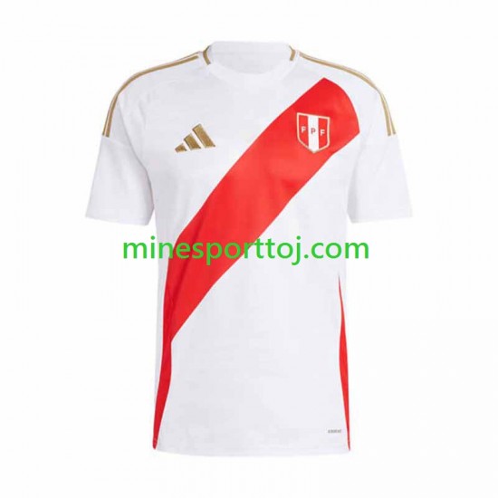 Peru Copa America 2024 Herre Hjemmebane Fodboldtrøje Lange Ærmer