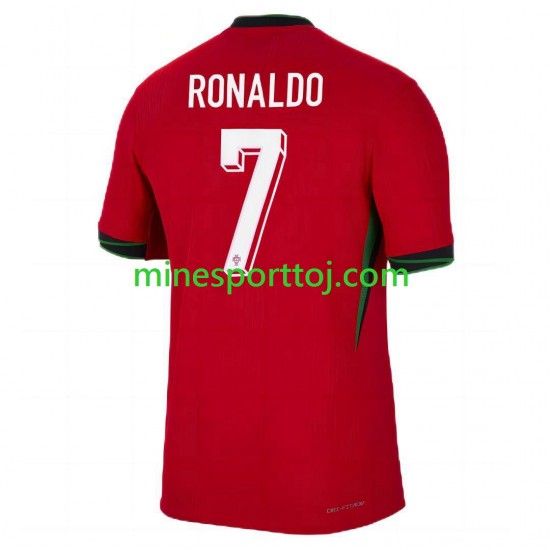 Portugal Cristiano Ronaldo 7 Euro 2024 Herre Hjemmebane Fodboldtrøje Lange Ærmer
