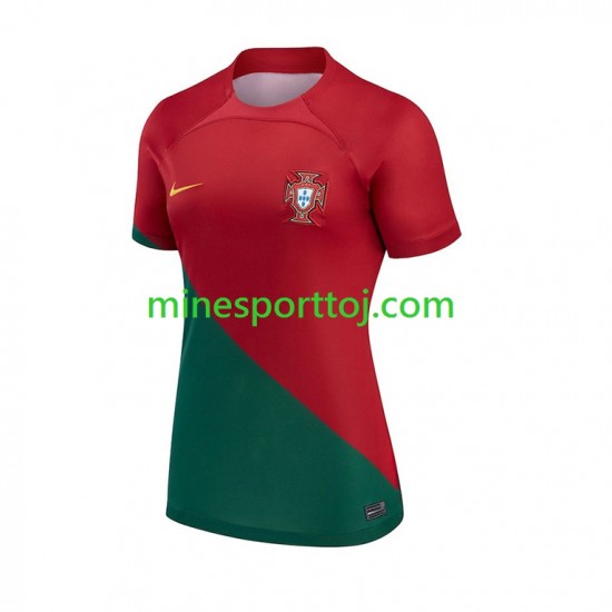 Portugal Kvinder Hjemmebane Fodboldtrøje VM 2022 Lange Ærmer