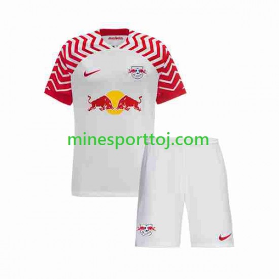RB Leipzig Børne Hjemmebane Fodboldtrøje 2023-2024 Lange Ærmer