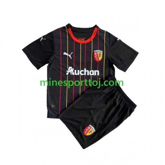 RC Lens Børne Udebane Fodboldtrøje 2023-2024 Lange Ærmer