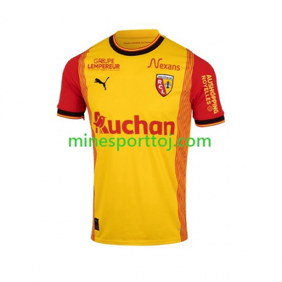 RC Lens Herre Hjemmebane Fodboldtrøje 2023-2024 Lange Ærmer