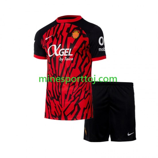 RCD Mallorca Børne Hjemmebane Fodboldtrøje 2024-2025 Lange Ærmer